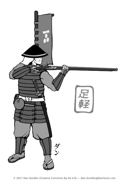 Archivo:Arquetipo ashigaru grayscale.png