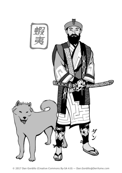Archivo:Arquetipo cazador-ainu grayscale.png